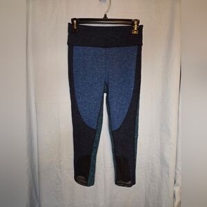 FP Movement Dylan HR Cropped Leggings w/ Mesh Detail in Blue - Size S